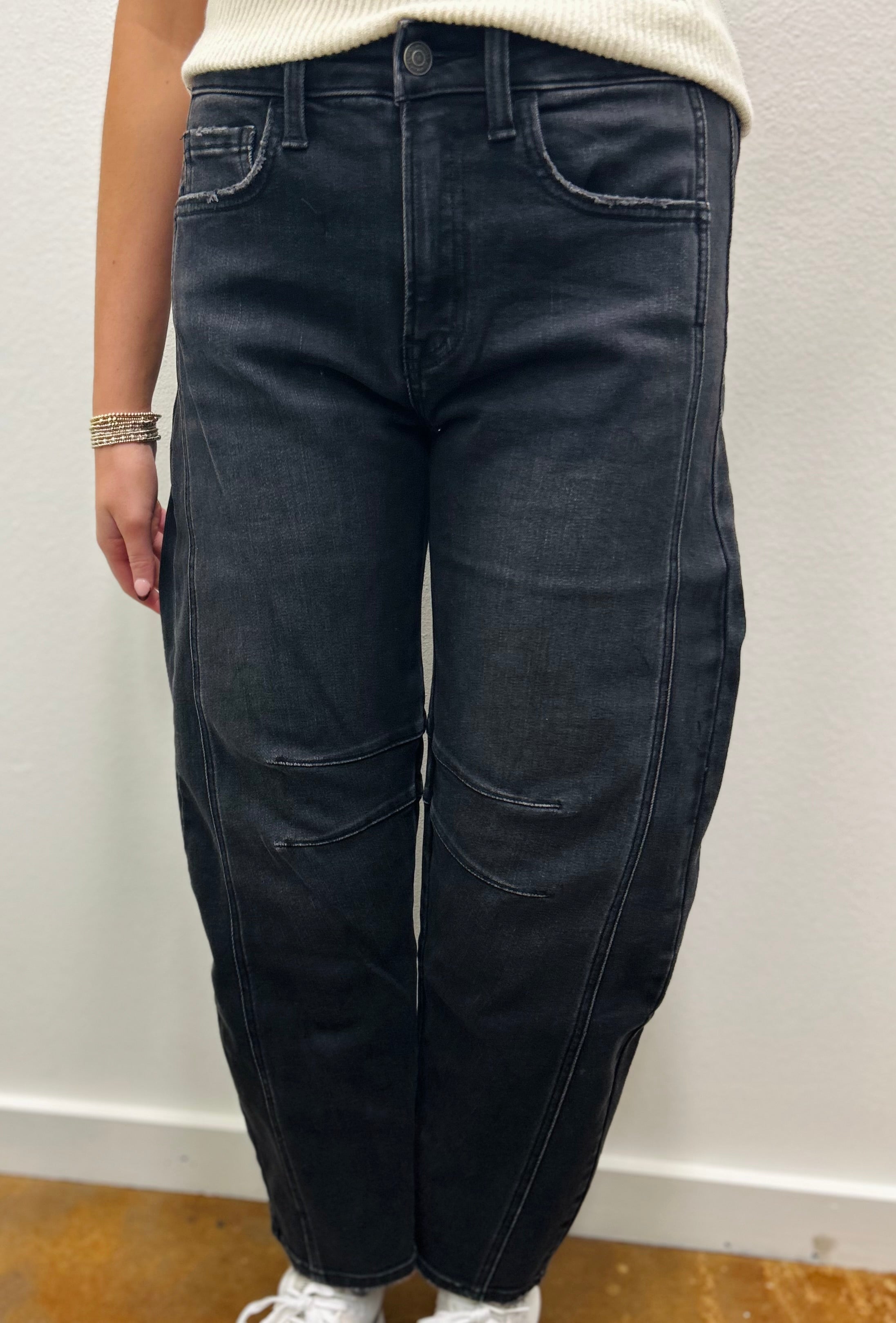 Flying Monkey High Rise Barrel Jeans