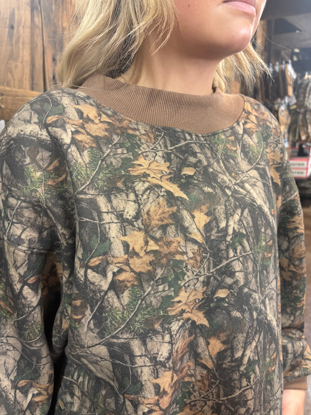 Bayou Dark Woodland Camo Mockneck