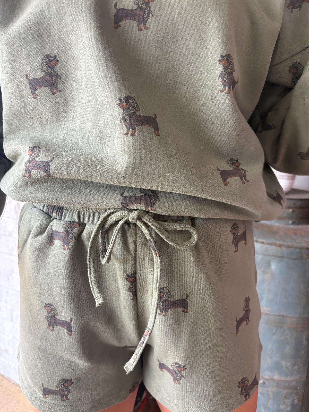 Weenie Dog Sweatshorts Set