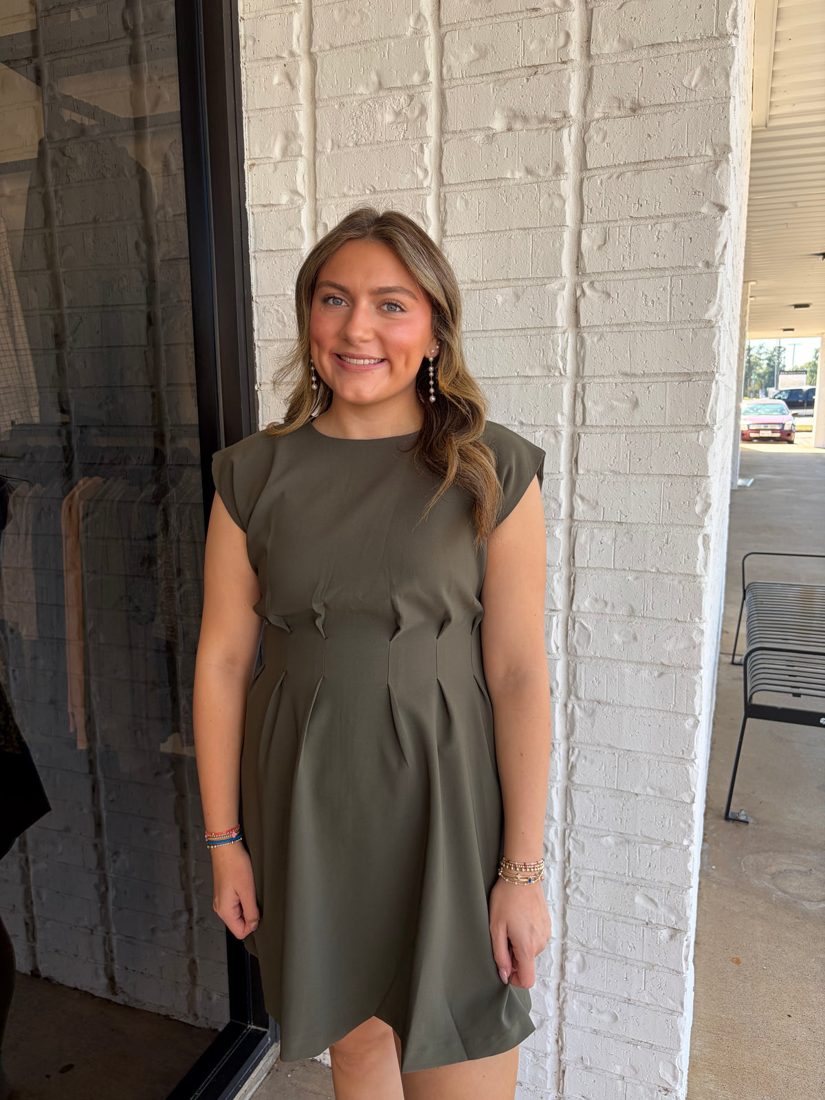 Riley Pleated Waist Dress