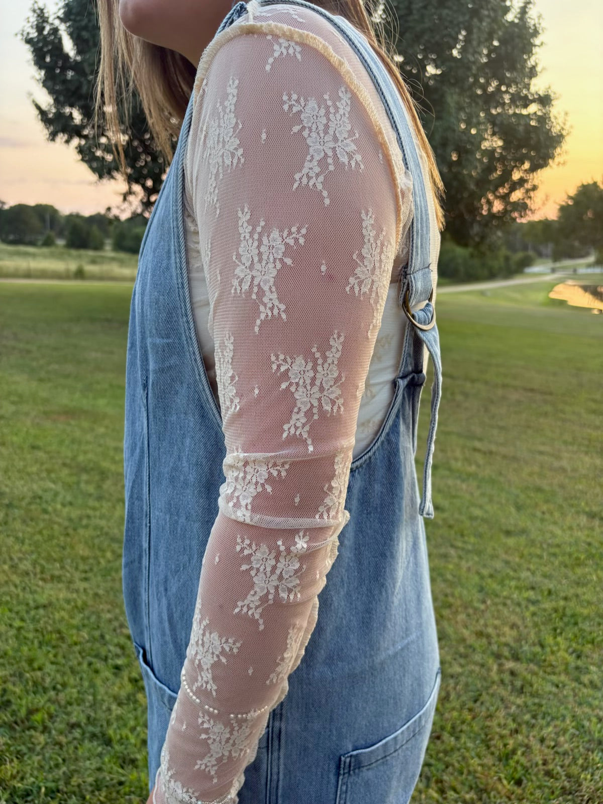 Shelby Scoop Neck Sleeveless Denim Jumpsuit
