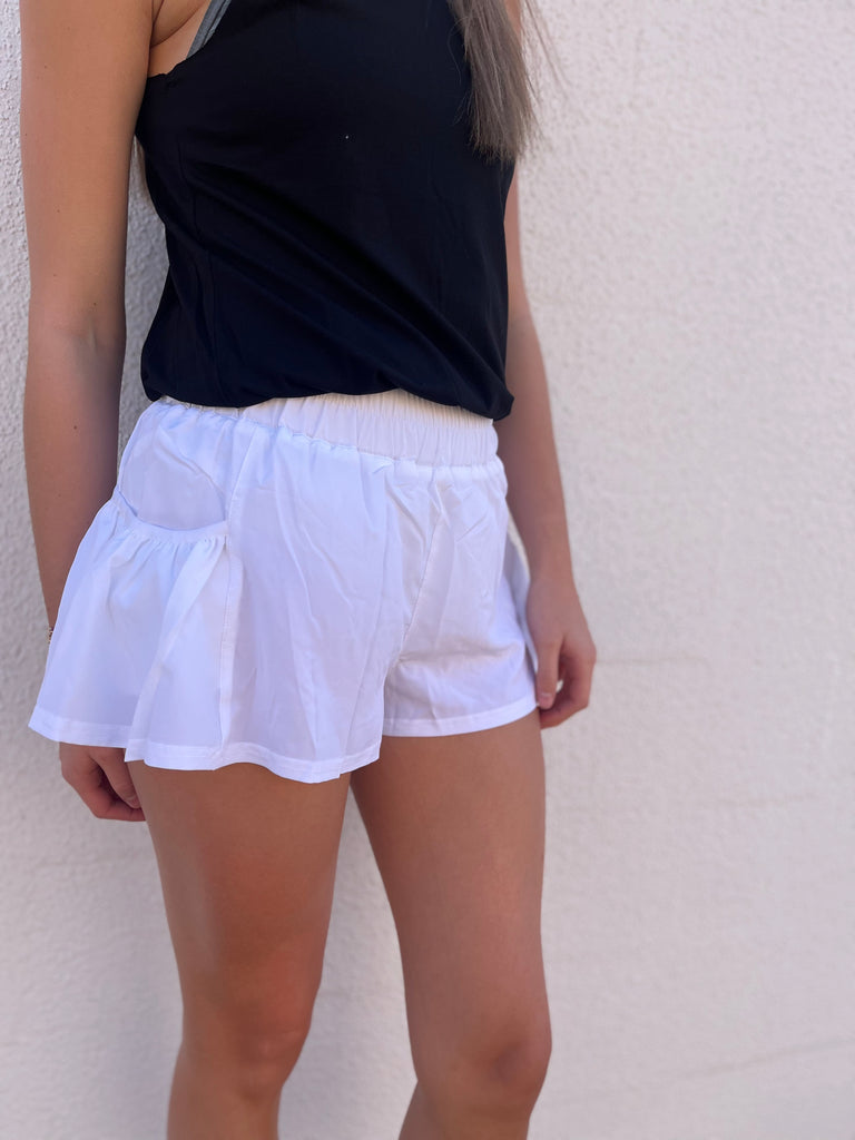 Starla Elastic Waist Shorts w/Pockets
