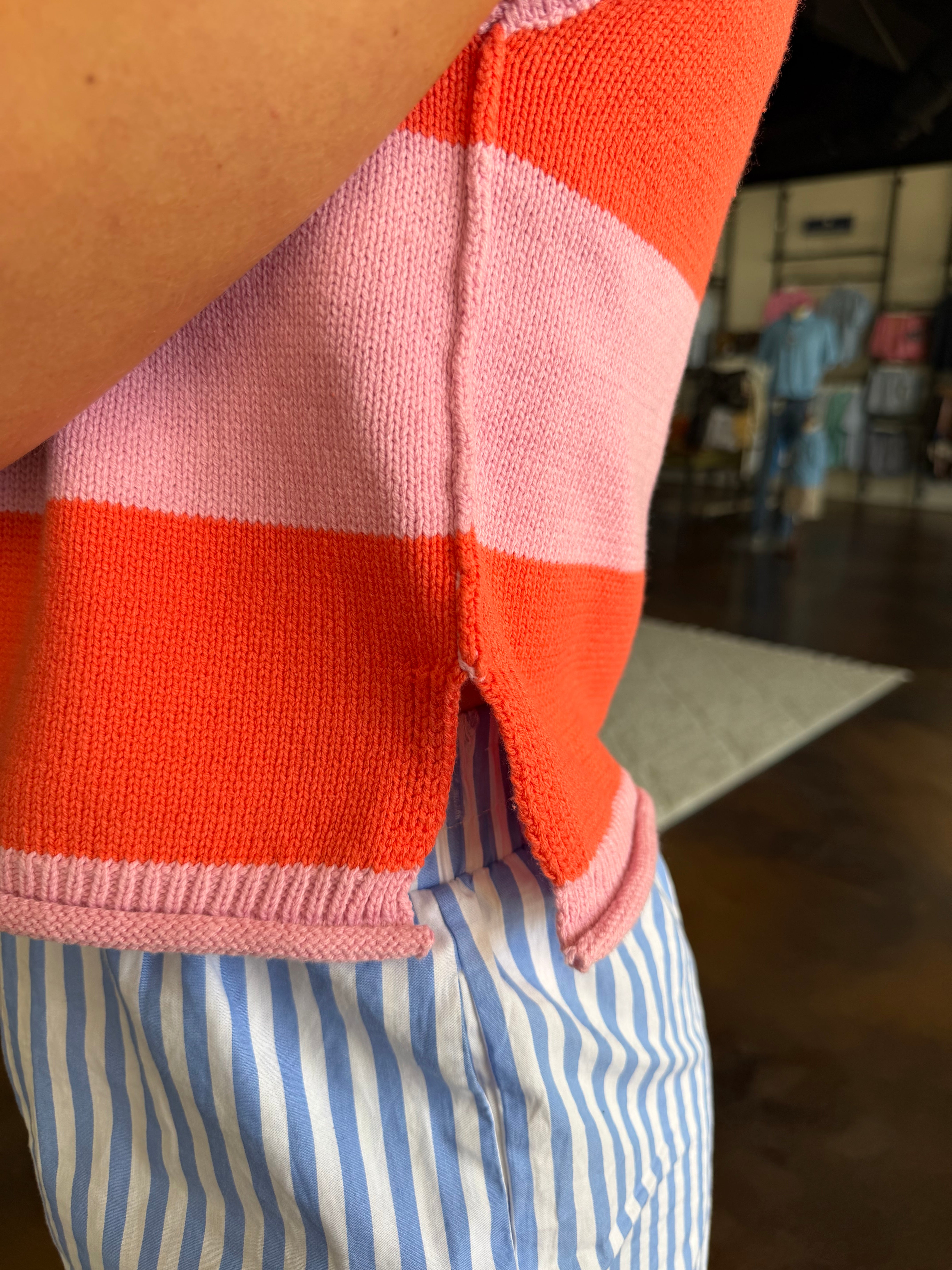 Cora Striped Knit Sweater