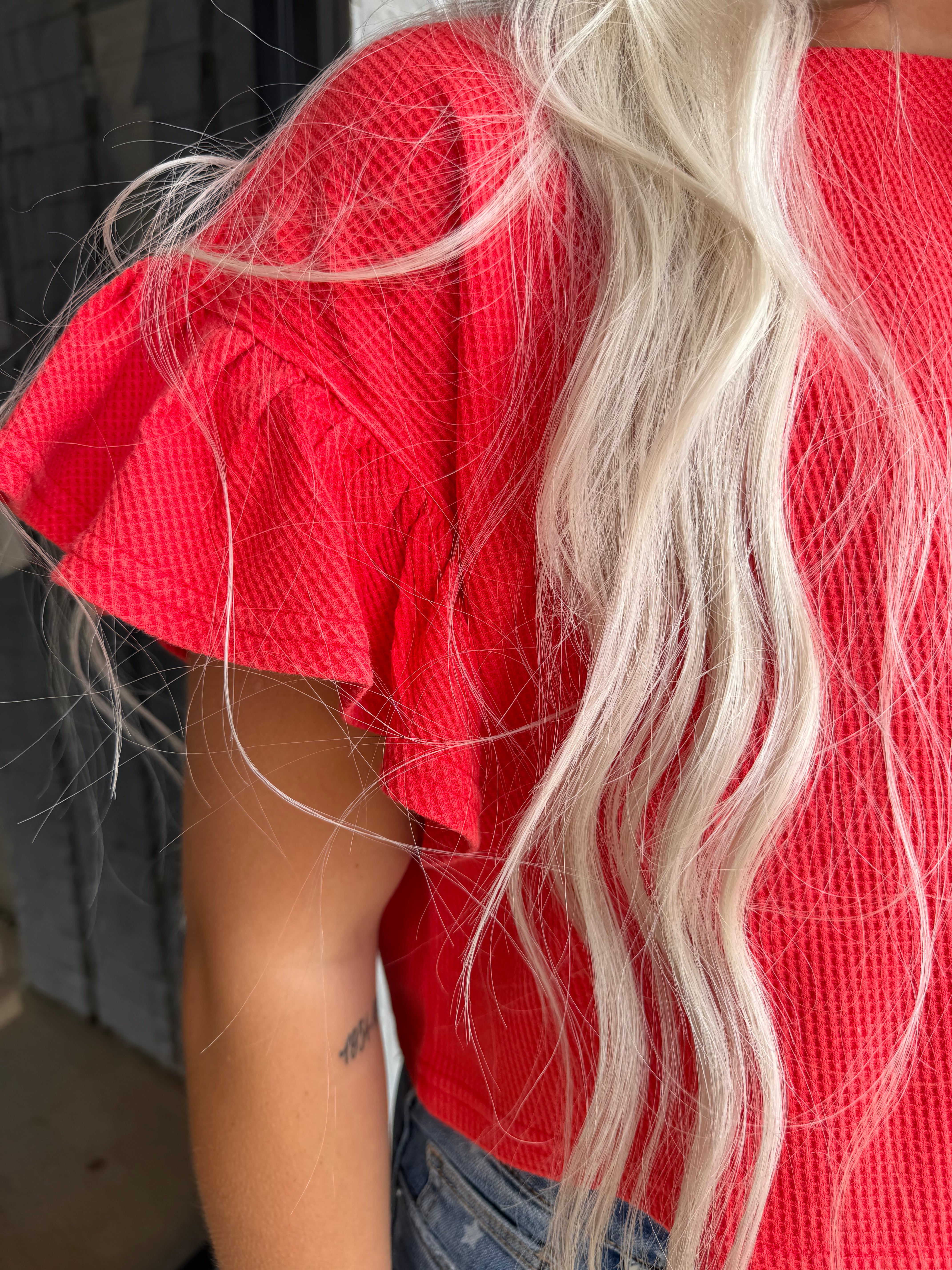 Meredith Ruffle Sleeve Shirt