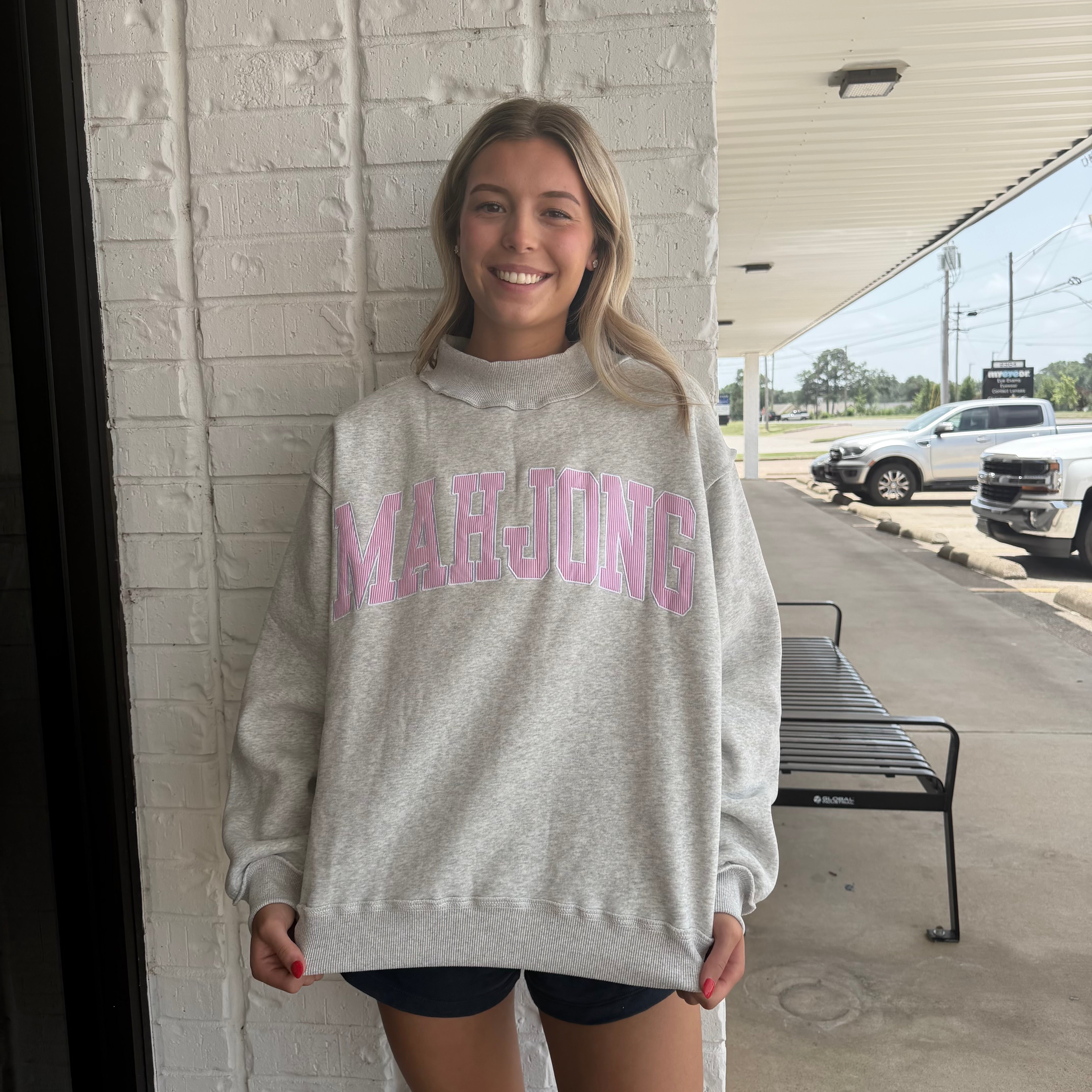 MAHJONG Embroidery Sweatshirt