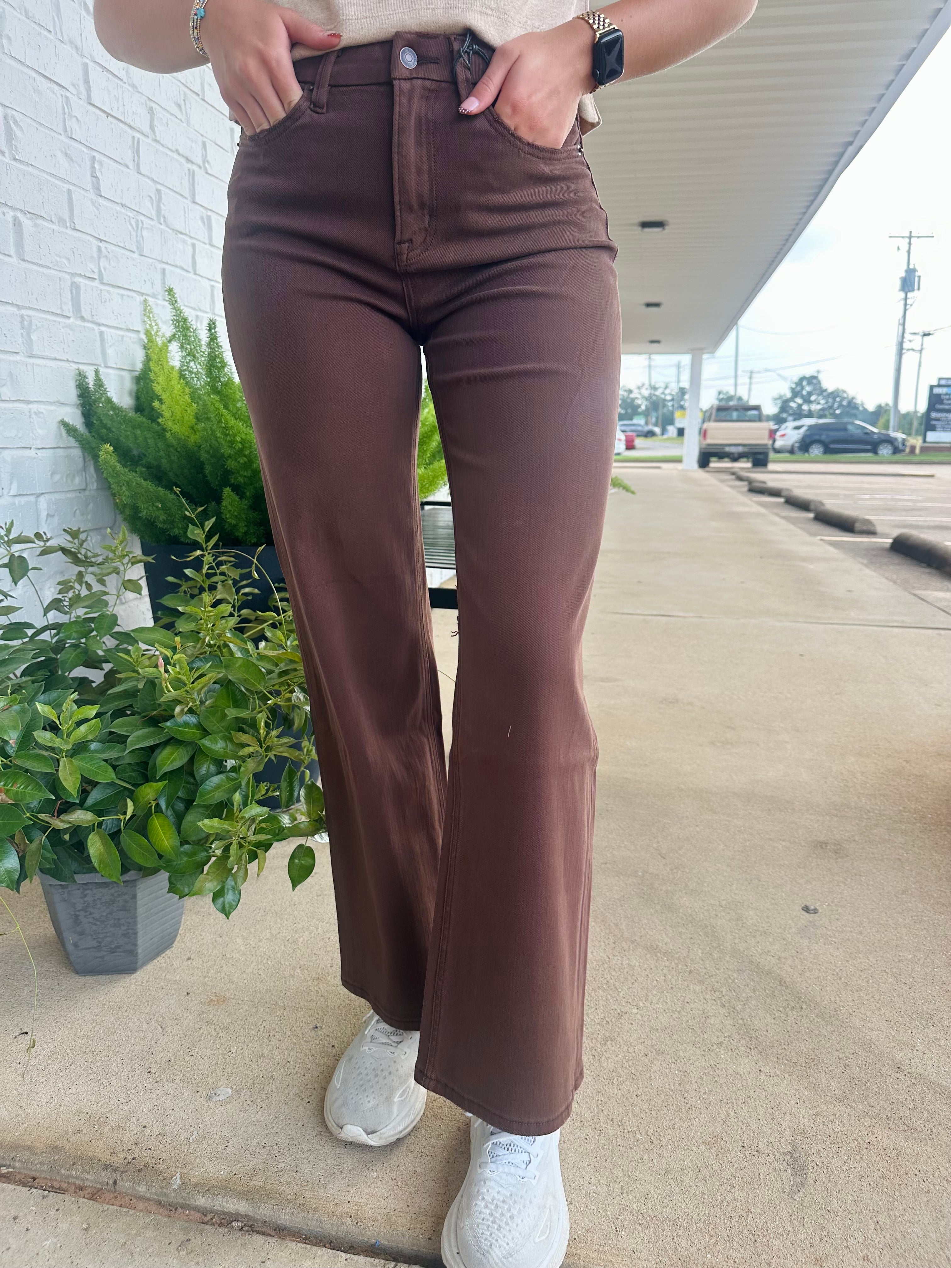 Mica High Rise Wide leg Vintage Brown