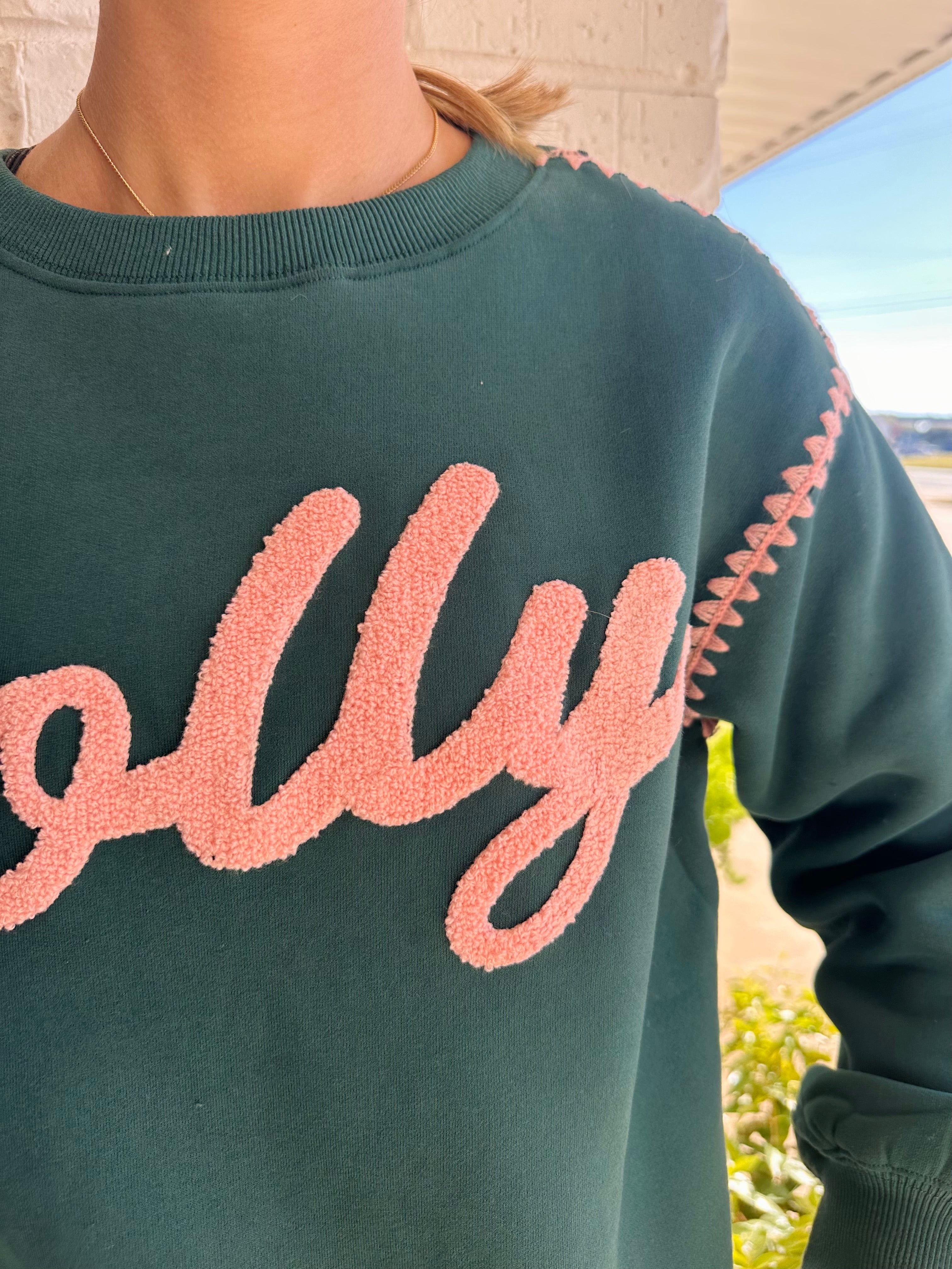 Jolly Towel Embroidered Sweatshirt