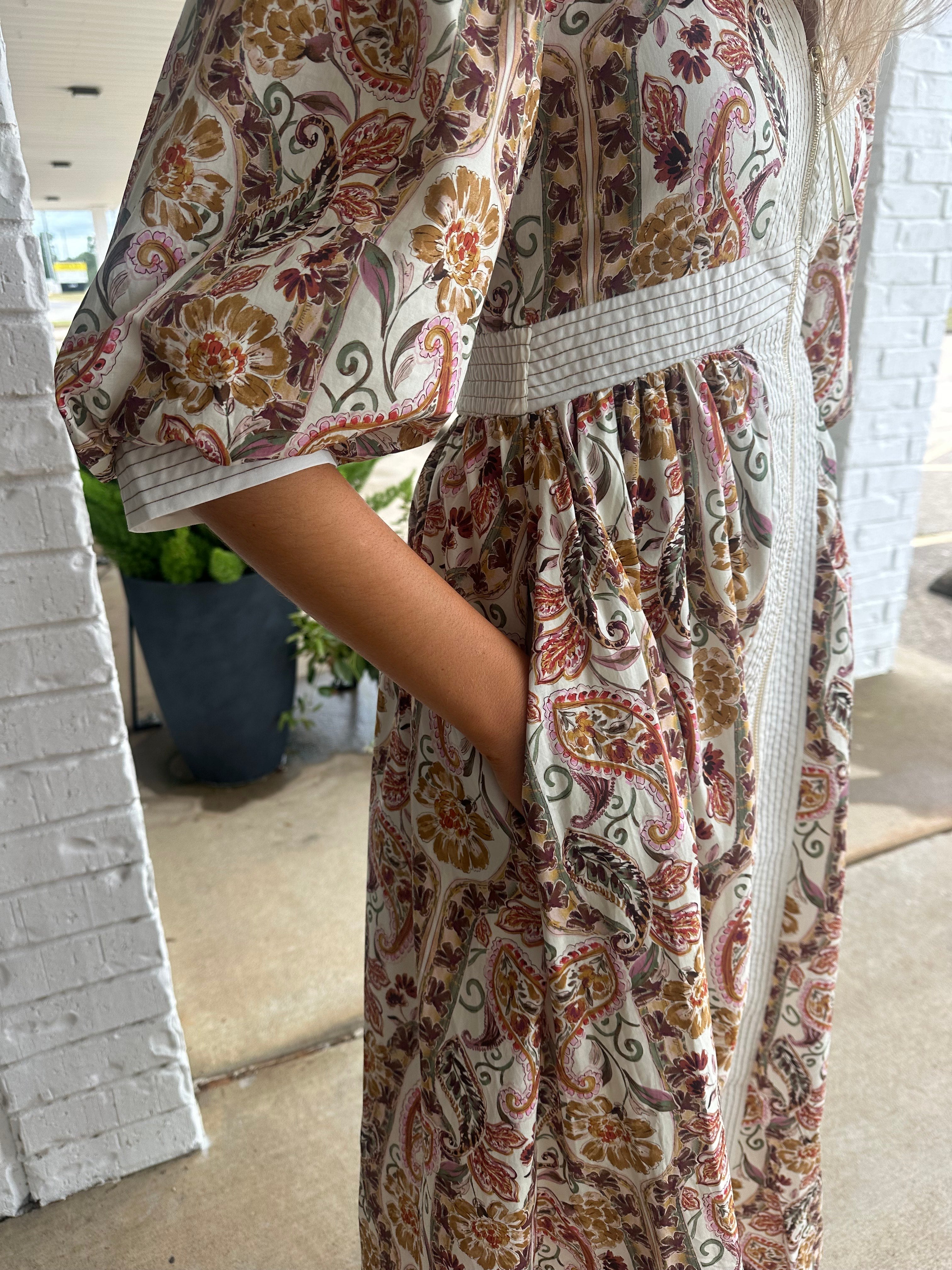 Jessica Autumn Zip Up Midi Dress