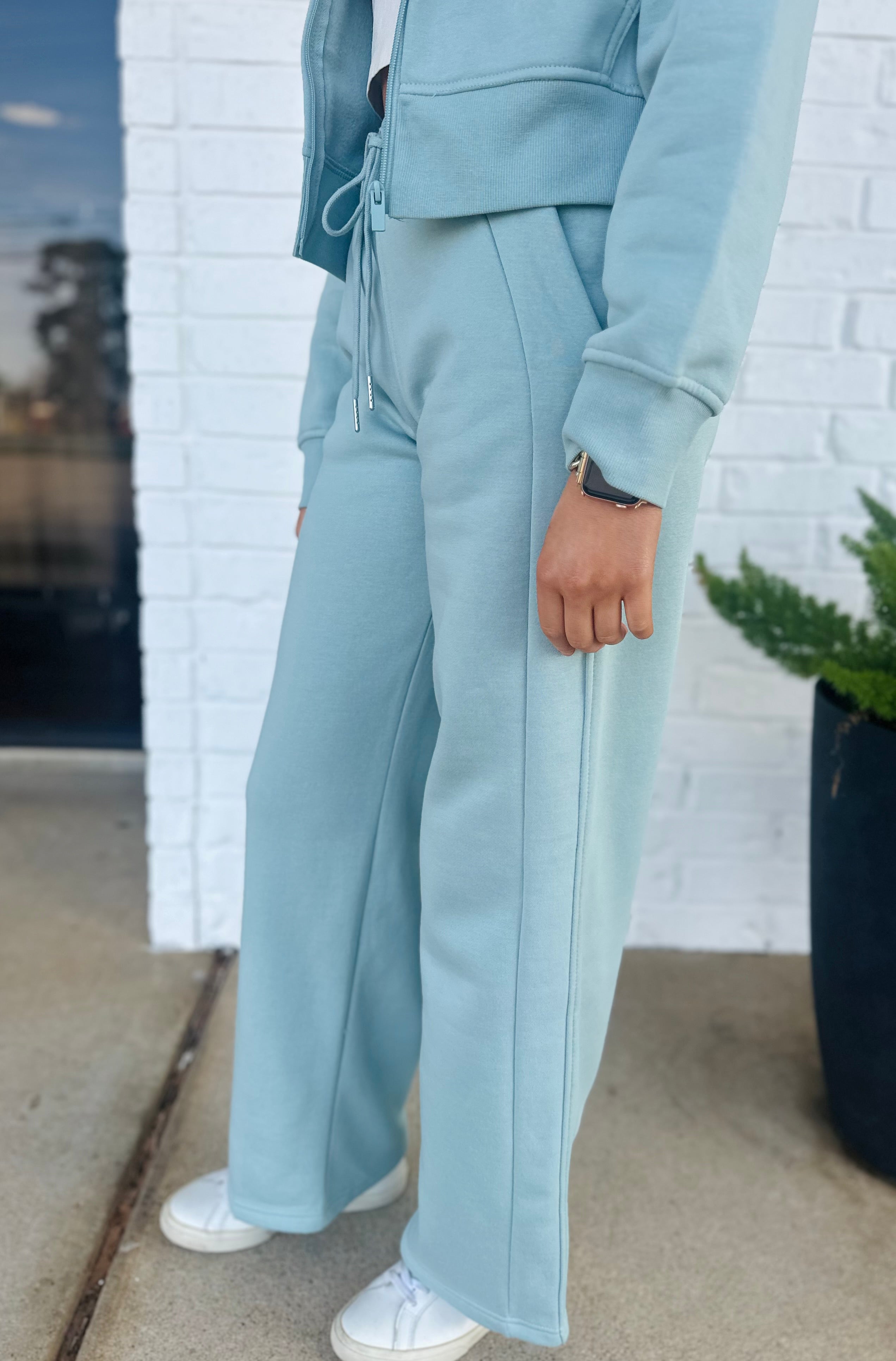 Mint To Be Wide Leg Sweatpants