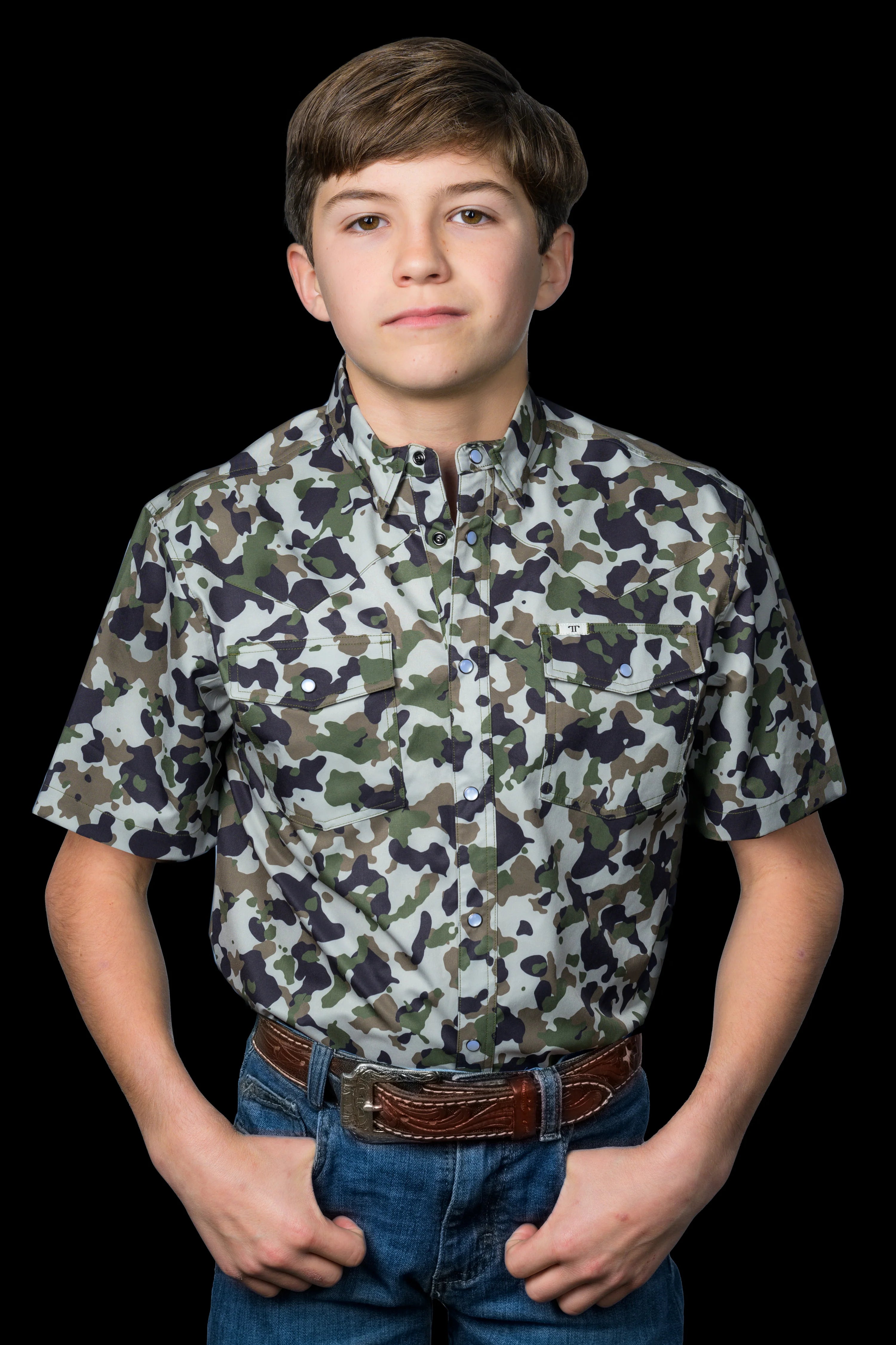Ferrell Kids Camo Short Sleeve
