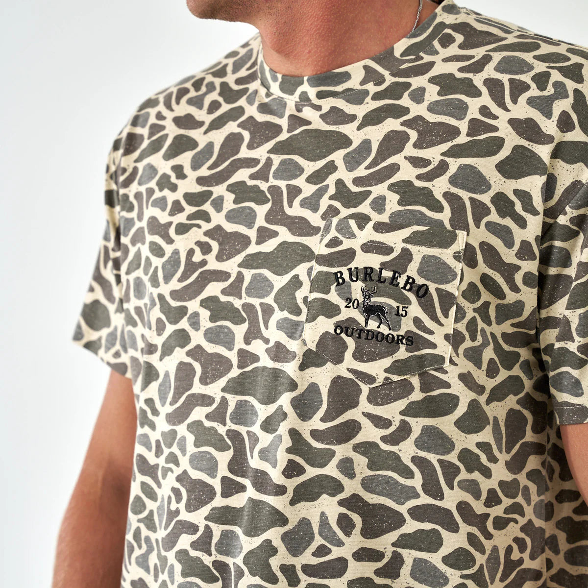 Burlebo Classic Deer Camo Tee Pocket