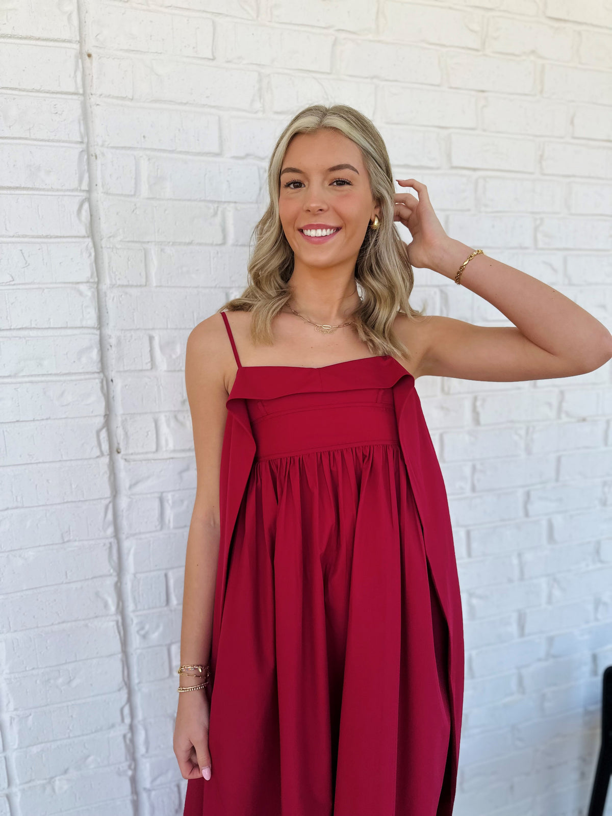 Open Back Flowing Midi Dress | River Outfitters of Texas